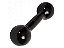 HALTER DE 3KG REDONDO EMBORRACHADO - Imagem 2