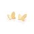 Brinco mini borboleta rommanel folheado a ouro - Imagem 2