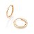 Brinco rommanel argola fina folheado a ouro 18k - 527164 - Imagem 2