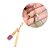 Pingente Rommanel manicure folheado ouro zircônia e resina - Imagem 1