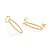 Brinco Rommanel ear cuff folheado a ouro 18k com zircônias - Imagem 2