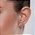 Kit Rommanel Brinco Cacto e Argolinhas Ouro 18K - Imagem 3