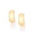 Brinco Argola Pequena Aro Liso Folheado Ouro Rommanel 525886 - Imagem 3
