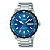 Relógio Casio Analógico Prata/Azul MTD-125D-2A1VDF - Imagem 2