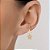 Brinco Rommanel Piercing de Pressão com Estrelas Ouro 18K - Imagem 2