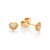 Brinco Rommanel Coração com Zircônias Ouro 18K - Imagem 2
