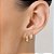 Kit Rommanel Brinco Argolas Abauladas Ouro 18K - Imagem 3