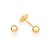 Brinco Rommanel Esfera Infantil Ouro 18K - Imagem 1