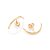 Brinco Rommanel Ear Hook Ouro 18K - Imagem 2