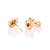 Brinco Rommanel Maçã com Zircônias Ouro 18K - Imagem 2