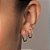 Kit Rommanel Brinco Meia Argola Angular Ouro 18K - Imagem 3