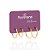 Kit Rommanel Brinco Meia Argola Angular Ouro 18K - Imagem 5
