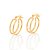 Brinco Rommanel Argola Dupla Ouro 18K - Imagem 1