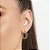Brinco Rommanel Argola Dupla Ouro 18K - Imagem 3