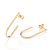 Brinco Rommanel Meia Argola Ouro 18K - Imagem 2