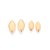 Kit Rommanel Brinco Losango Ouro 18K - Imagem 1