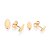 Kit Rommanel Brinco Losango Ouro 18K - Imagem 2