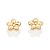 Brinco Rommanel Flor de Pluméria Ouro 18K - Imagem 1