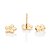 Brinco Rommanel Flor de Pluméria Ouro 18K - Imagem 2