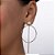 Maxi Rommanel Brinco Argola com Haste Ouro 18K - Imagem 3