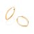 Brinco Rommanel Argola Oval Ouro 18K - Imagem 2