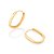 Brinco Rommanel Argola Oval Ouro 18K - Imagem 2