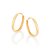 Brinco Rommanel Argola Oval Ouro 18K - Imagem 1