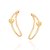 Brinco Rommanel Oval Ouro 18K - Imagem 2