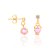 Brinco Rommanel com Zircônias e Cristais Ouro 18K - Imagem 2