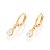 Brinco Rommanel Argola com Zircônias Ouro 18K - Imagem 1