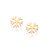 Brinco Rommanel Infantil Flocos de Neve Ouro 18K - Imagem 1