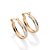 Brinco Rommanel Argola com Rhodium Ouro 18K - Imagem 1