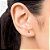 Kit Rommanel Brinco Semaninha com Cristais Ouro 18K - Imagem 3