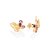 Brinco Rommanel Borboleta com Zircônias Ouro 18K - Imagem 2