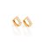 Brinco Rommanel Argola com Zircônias Ouro 18K - Imagem 1