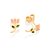 Brinco Rommanel Infantil Flor Tulipa Ouro 18K - Imagem 2