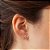 Brinco Rommanel Infantil Flor Tulipa Ouro 18K - Imagem 3
