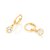 Brinco Rommanel Argola com Zircônias Ouro 18K - Imagem 2