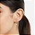 Brinco Rommanel Argola com Zircônias Ouro 18K - Imagem 3