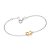 Pulseira Rommanel com Pingente Prata 925 e Ouro 18K - Imagem 1
