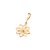 Pingente Rommanel Flor com Zircônia Ouro 18K - Imagem 1