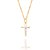 Pingente Rommanel Cruz com Cristo com Rhodium Ouro 18K - Imagem 2