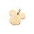 Pingente Rommanel Rosto do Mickey Ouro 18K - Imagem 1