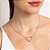 Gargantilha Rommanel Love com Zircônias Ouro 18K - Imagem 3