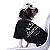 Camiseta preta para cães e gatos - Adventure Awaits - Imagem 1