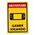 Placa Decorativa 24x16 - GAMER JOGANDO NX - Imagem 2