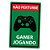 Placa Decorativa 24x16 - GAMER JOGANDO X - Imagem 2