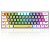 Teclado Mecanico Gamer Fizz Rgb Amarelo Cinza e Branco Switch Marrom - Imagem 1