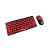 Kit Freestyle V2 Teclado E mouse Sem Fio Preto/Vermelho - Imagem 2