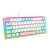 Teclado Mecanico Akali Keycaps Rosa, Azul E Branco Rainbow Switch Marrom - Imagem 2